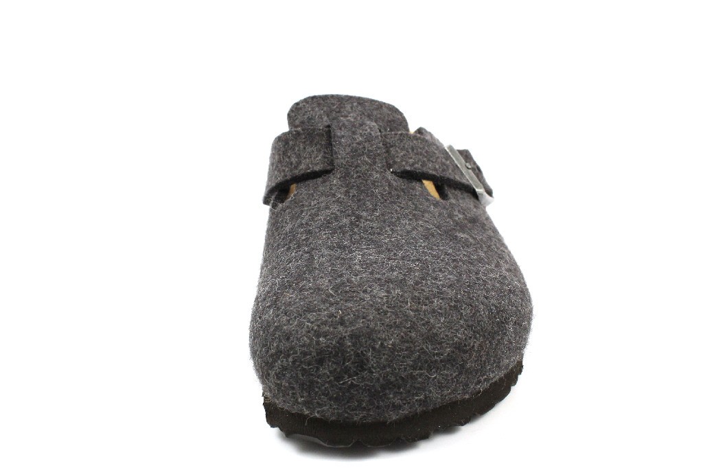BIRKENSTOCK Clogs grau Boston Filz