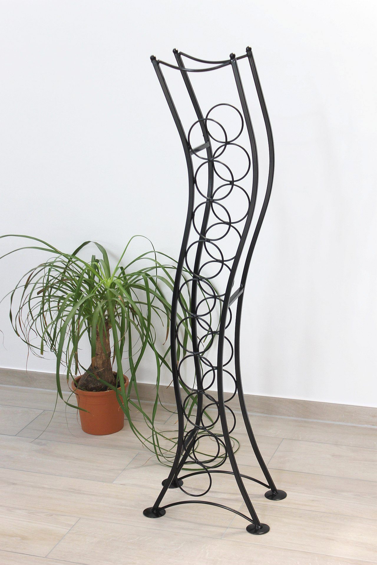 DanDiBo Weinregal Weinregal Metall Stehend ST099 Flaschenregal 120 cm Flaschenhalter Flaschenständer