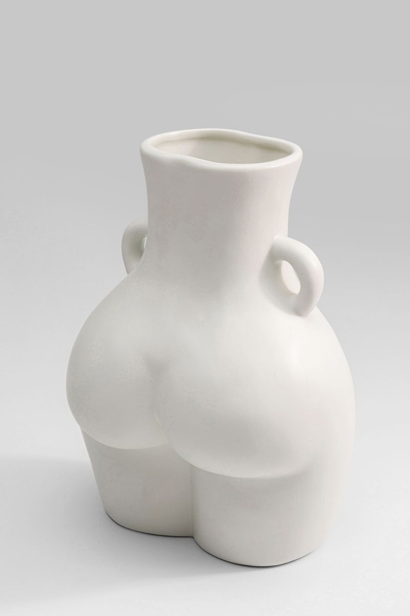 KARE Vase Donna Weiß
