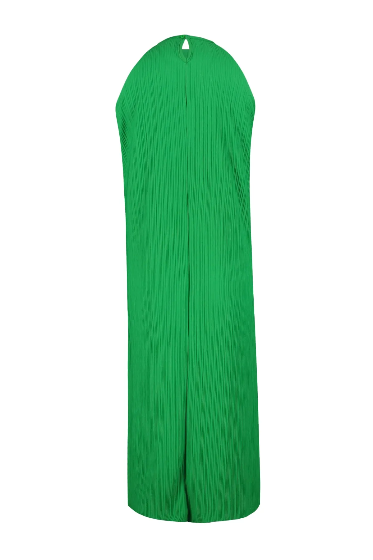Trendyol Collection  Grünes Etuikleid/einfarbiges, ärmelloses Midi-Strickkleid mit Falten TWOSS23EL00752