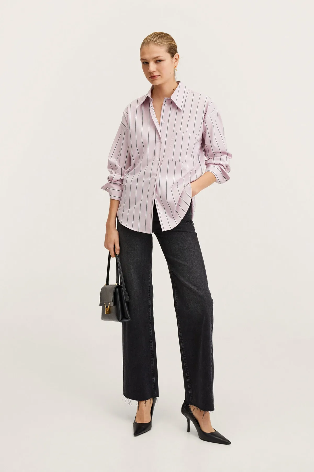 MANGO  Hemd - Rosa - Regular Fit