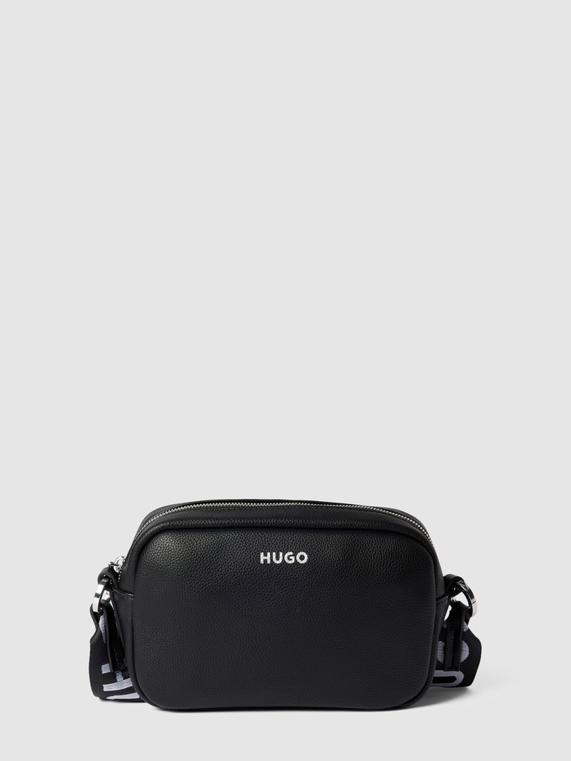 Camera Bag mit Label-Detail Modell 'BEL' in schwarz