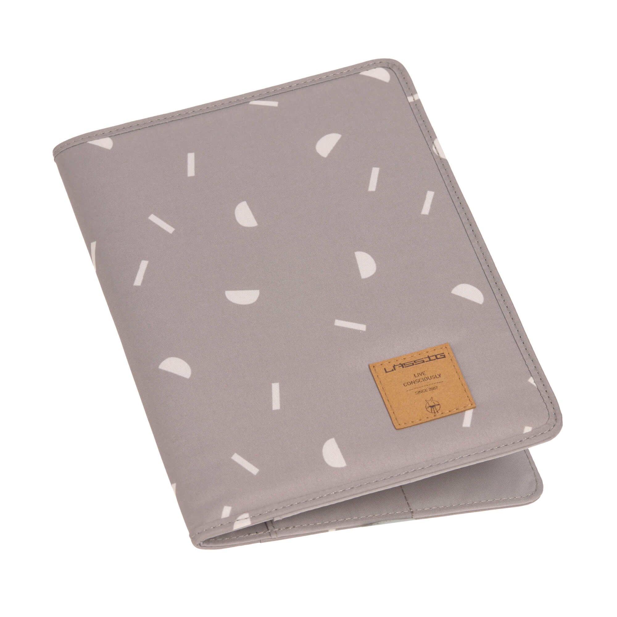 Mutterpasshülle - Blocks Taupe, Grau