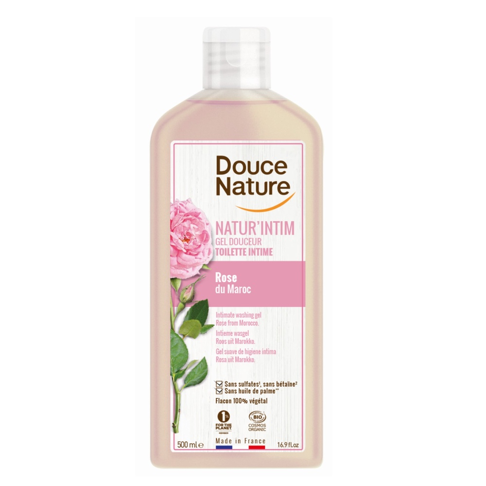 douce nature GEL INTIME DOUCEUR ROSE 500ML DOUCHES SOIN ET BIEN ETRE