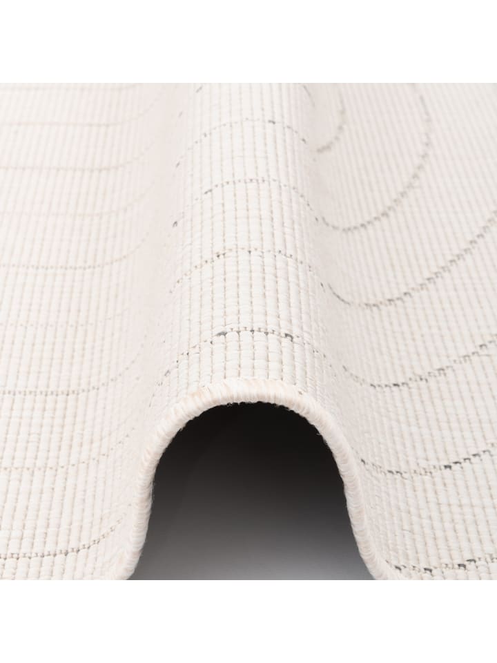 Pergamon In- und Outdoor Teppich Beidseitig Newport Urban in Grau Weiss günstig kaufen 80 x 150cm