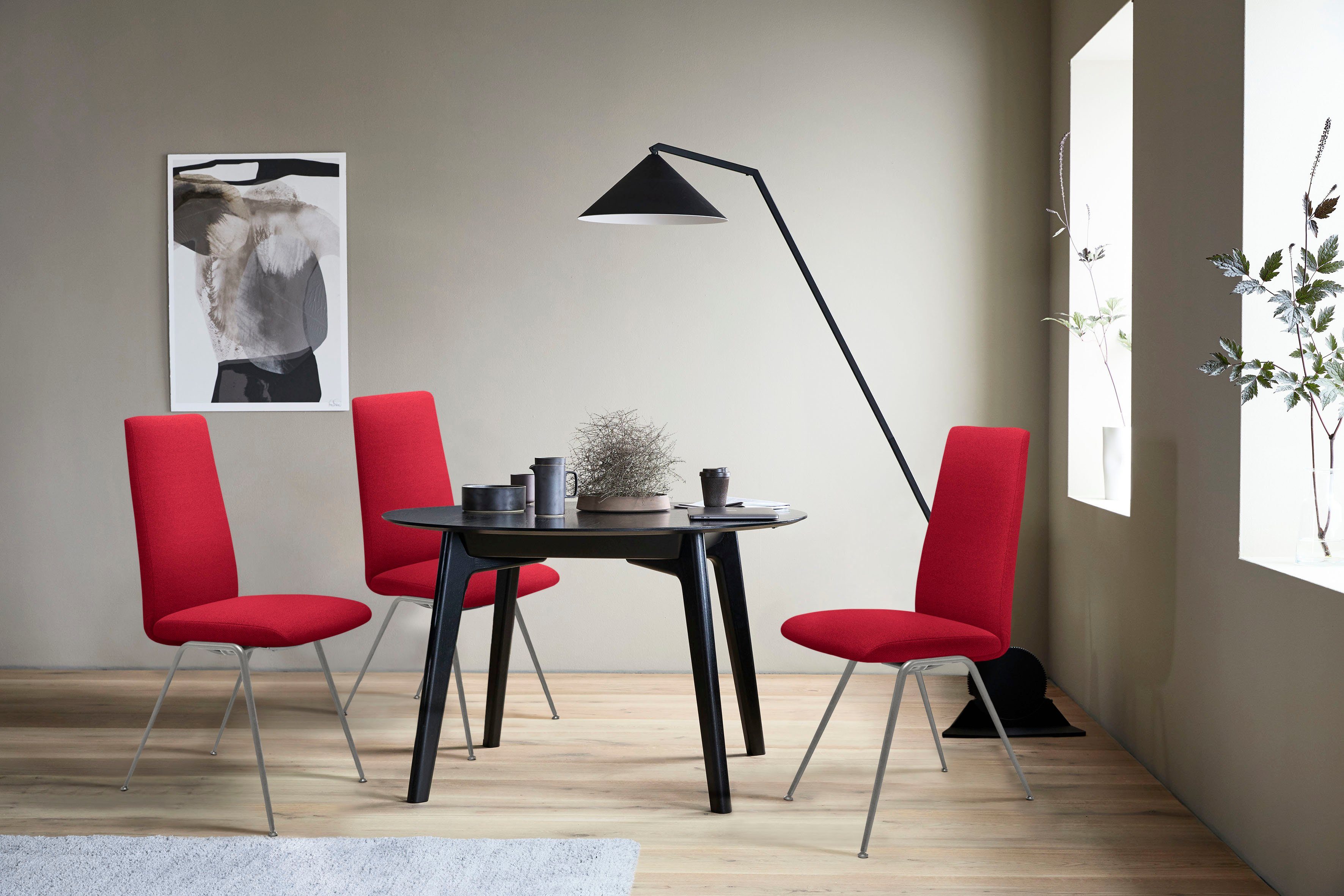 Stressless® Polsterstuhl Laurel, High Back, Größe M, mit Beinen aus Stahl in Chrom matt