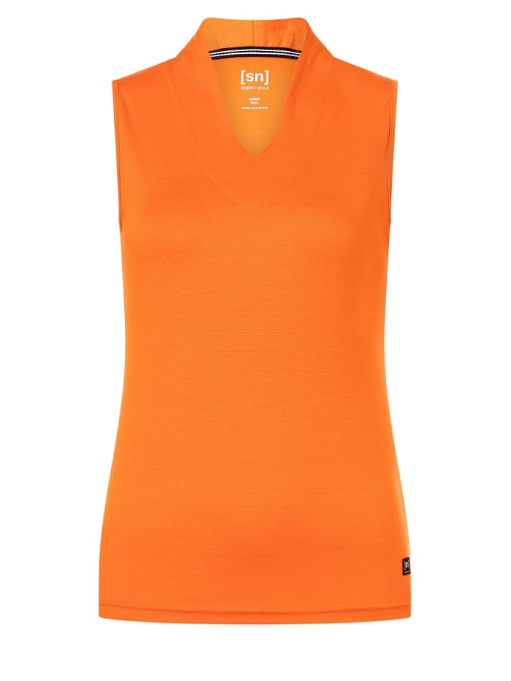 super.natural Merino Tanktop W SPORTY TANK in orange günstig kaufen