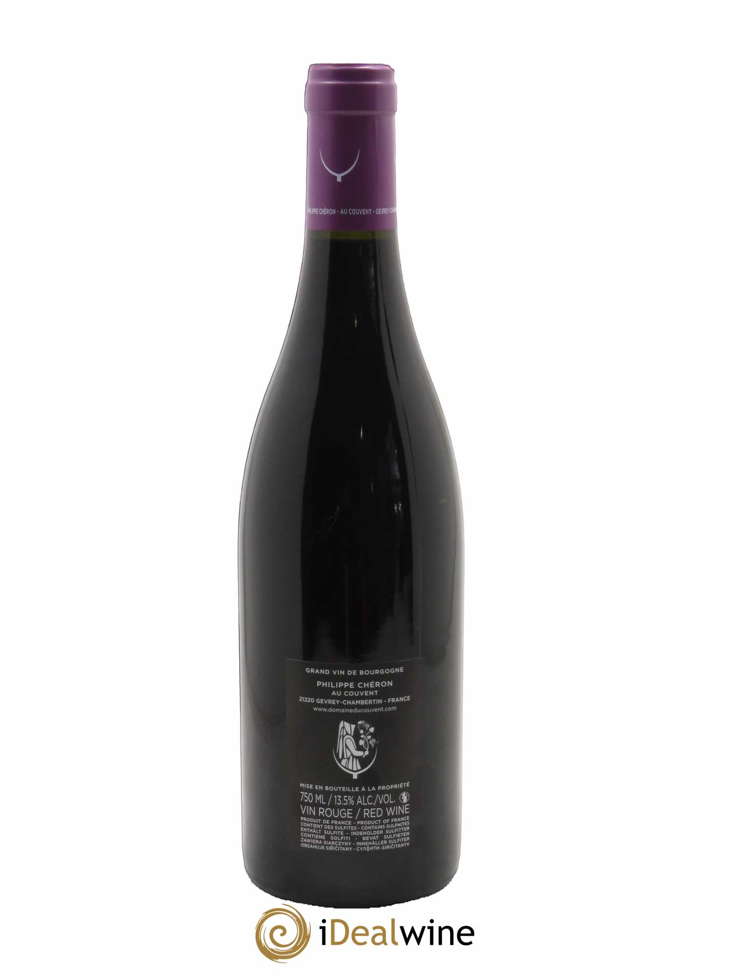 Gevrey-Chambertin 1er Cru Champonnet Domaine du Couvent  2017 - Lot de 1 Bouteille