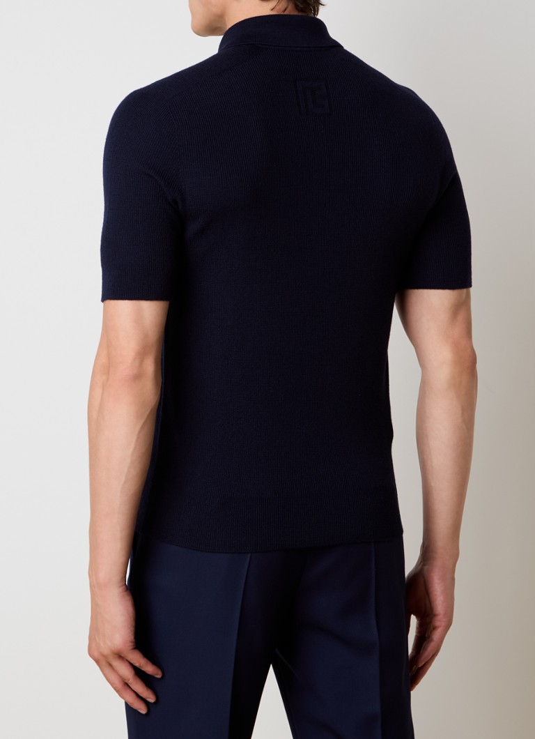 Balmain Regular fit polo made of virgin wool