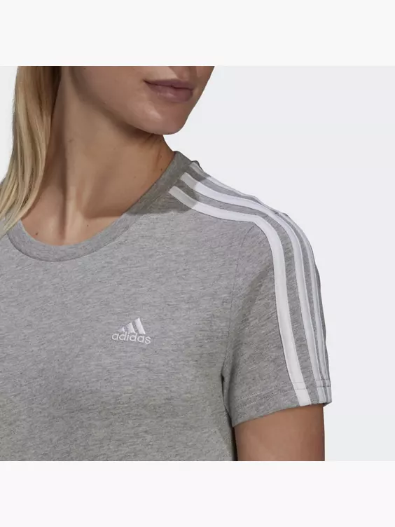adidas LOUNGEWEAR Essentials Slim 3-Streifen T-Shirt
