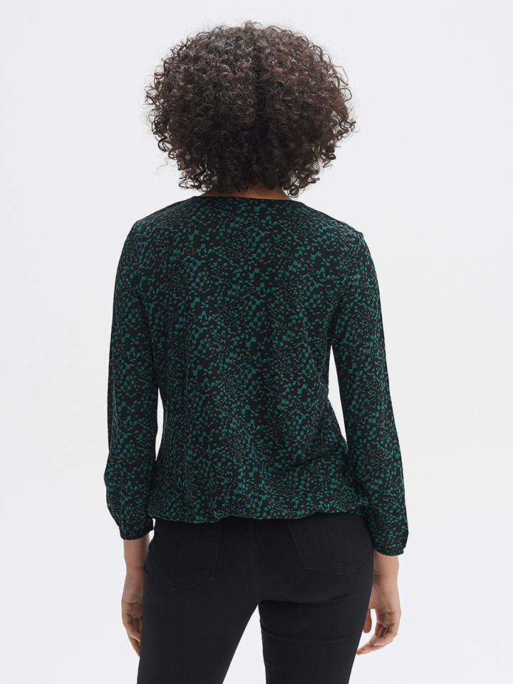 OPUS Bluse in Grün/ Schwarz günstig kaufen