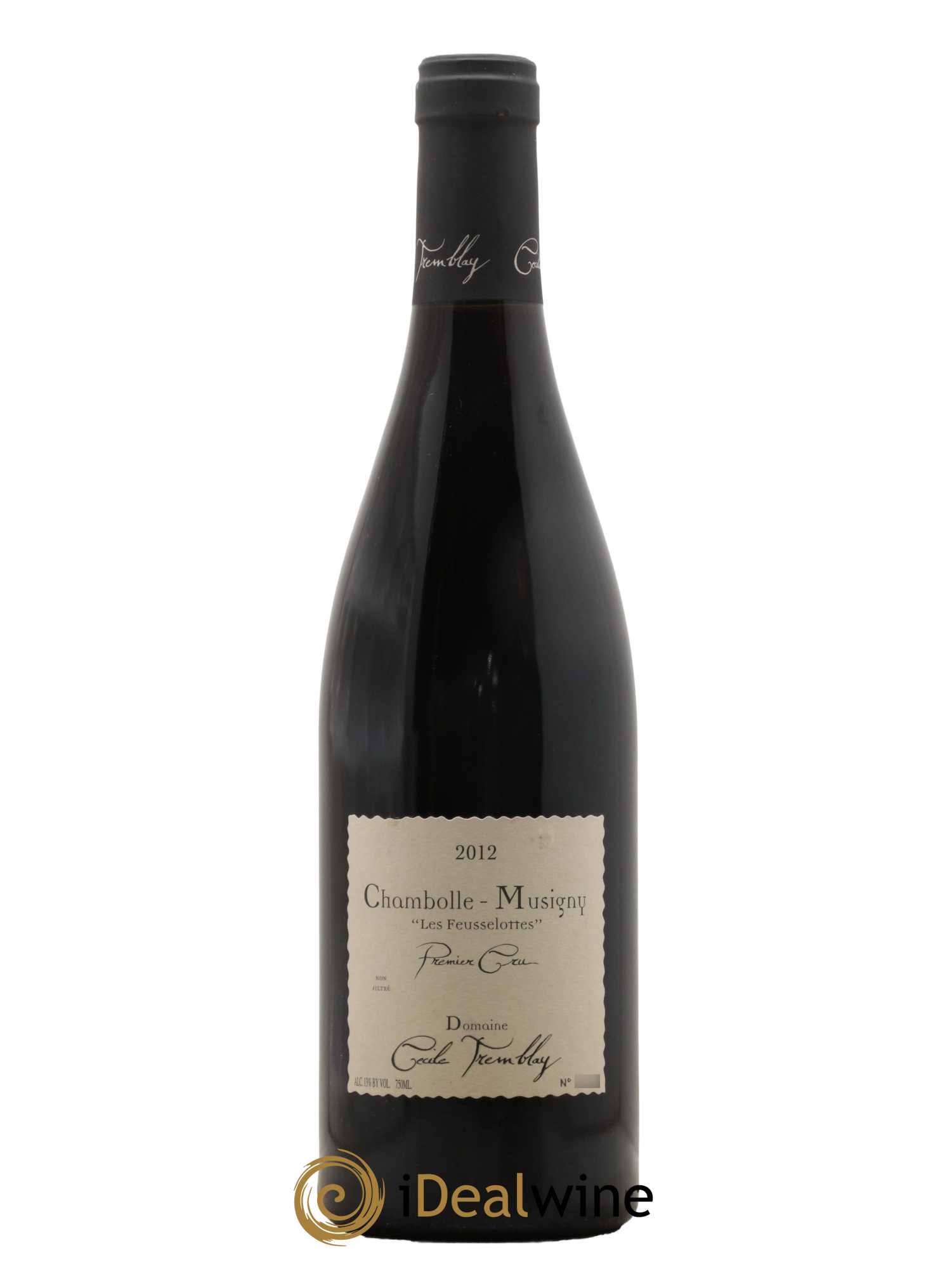 Chambolle-Musigny 1er Cru Les Feusselottes Cécile Tremblay  2012 - Lot de 1 Bouteille