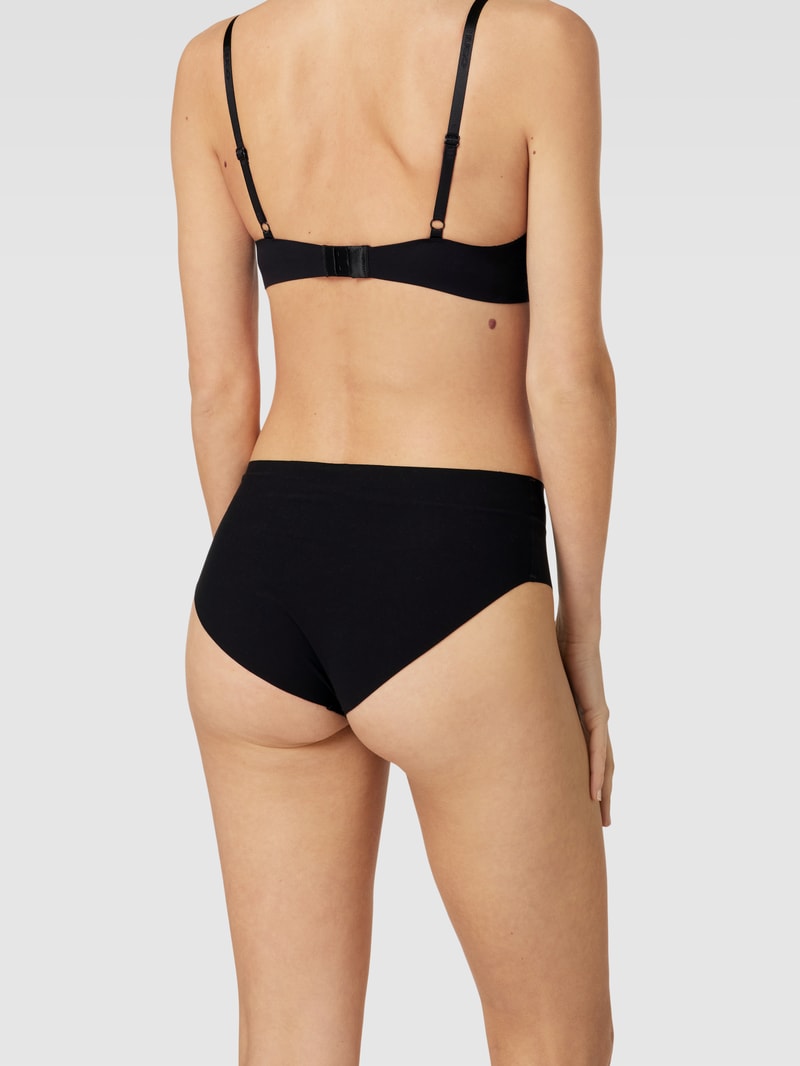 Slip mit Label-Detail Modell 'LASER' in schwarz