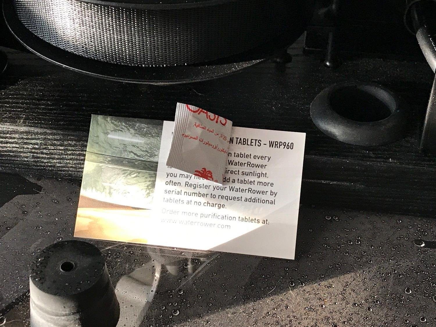 Wicked Chili Pool-Filterkartusche 20x Chlortabletten für Waterrower Rudergerät, Zubehör für Trinkwasseraufbereitung, 2 Jahresbedarf, pro Tablette 25L entkeimtes Wasser