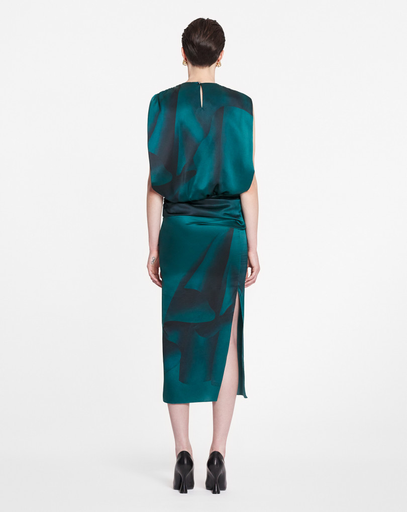 ROBE LONGUE EFFET DRAPÉ