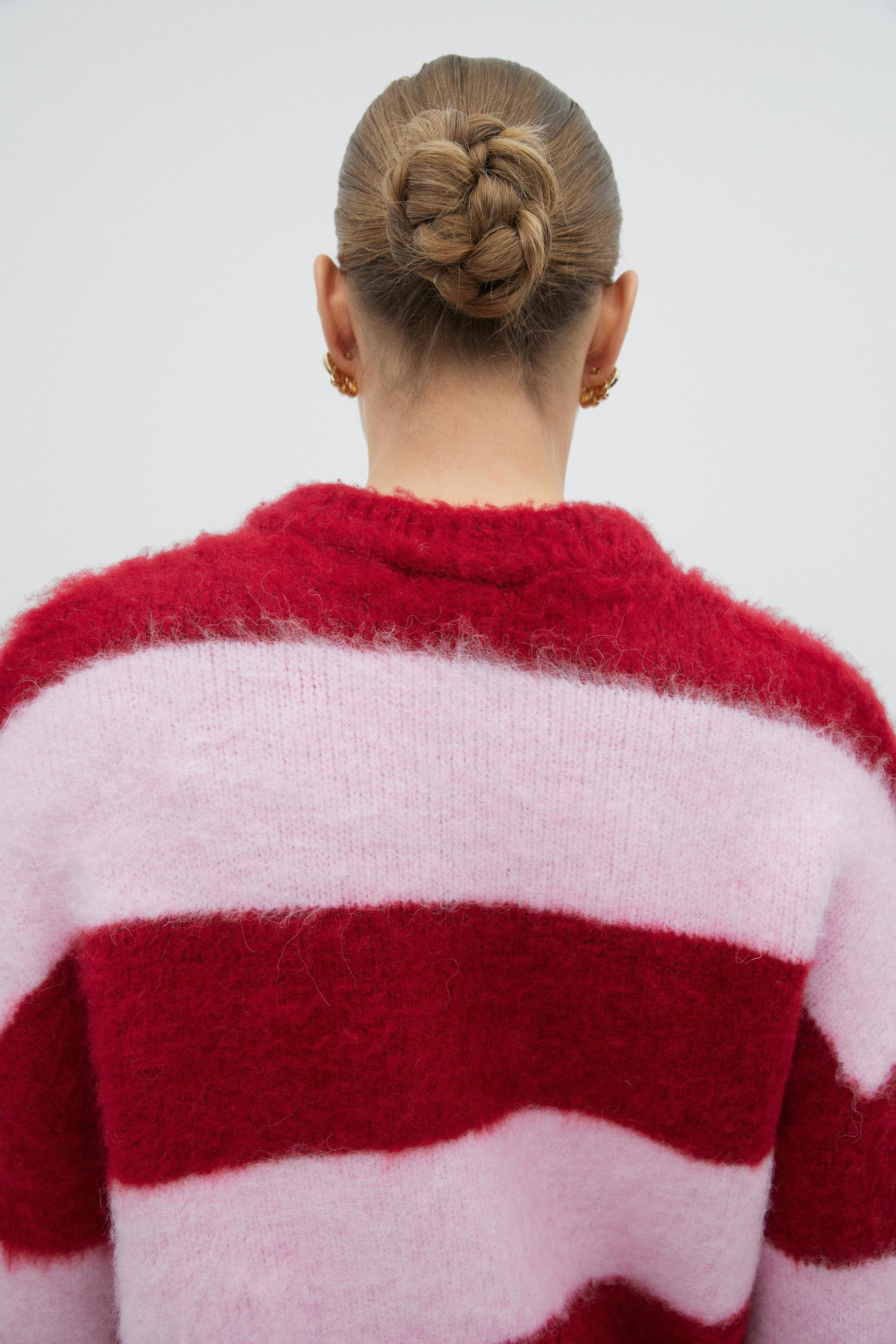 Stripe knit sweater