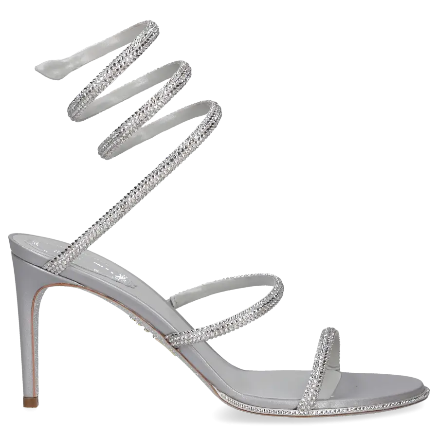 Rene Caovilla - Sandalen CLEO Satin - grau