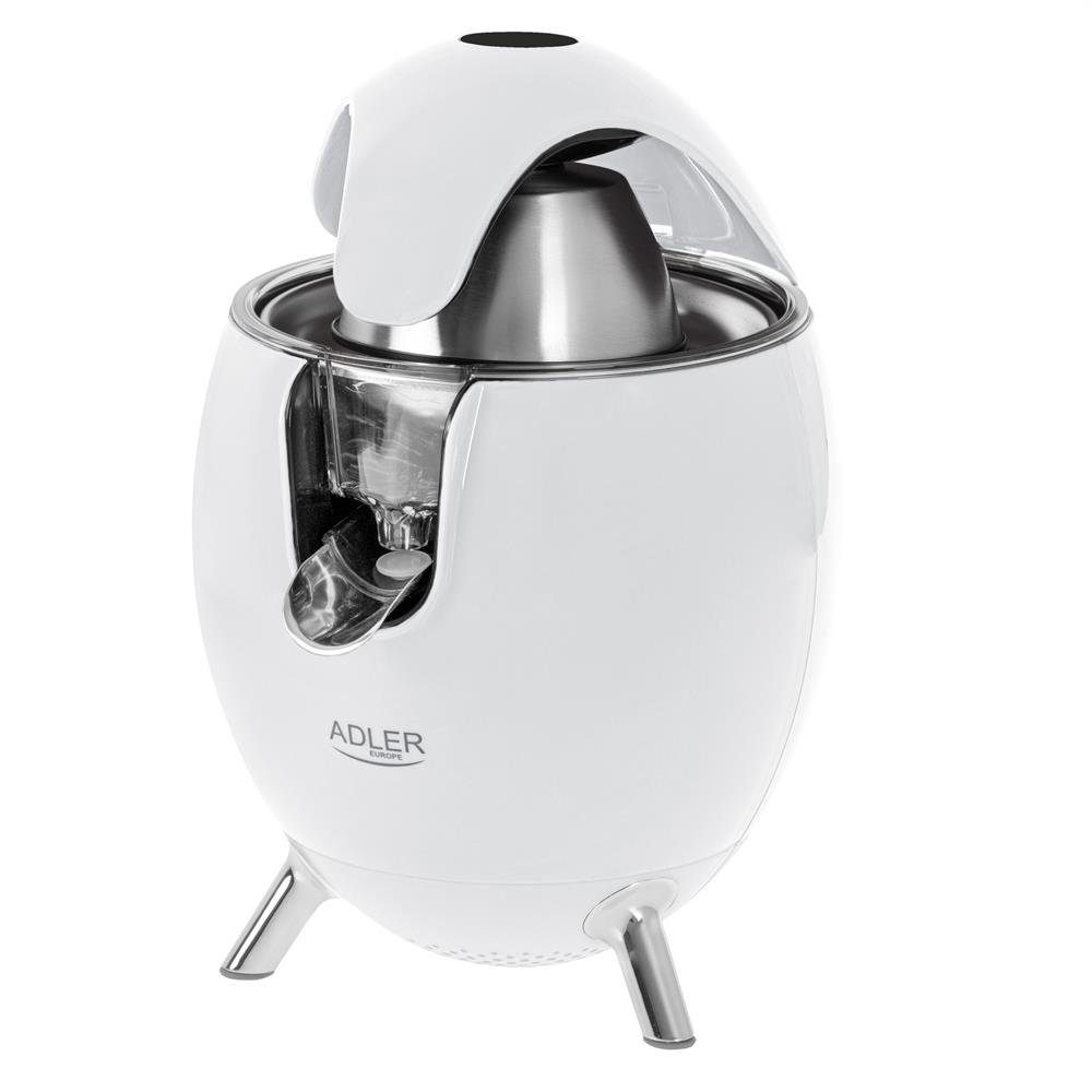 Adler Zitruspresse AD 4013, 800,00 W, Saftpresse elektrisch Fruchtfleisch Sieb Edelstahl Anti Tropf System