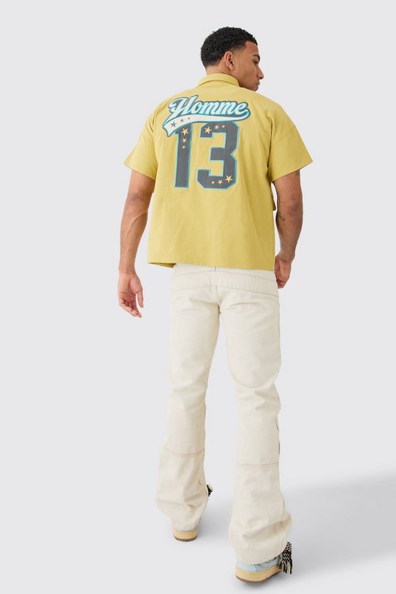 Twill-Hemd mit Reißverschluss