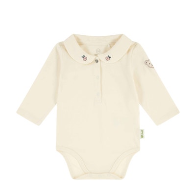 Body langarm, beige für Mädchen
