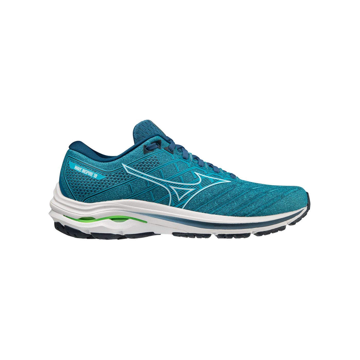 Mizuno Wave Inspire 18 Blau Weiss F02 Laufschuh