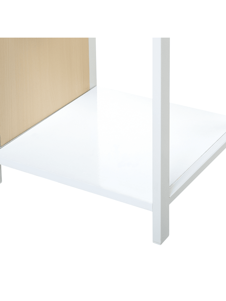 Beliani Bücherregal BOGOTA in Heller Holzfarbton/Weiß - (W) 35 x (H) 165 x (L) 35 cm günstig kaufen onesize