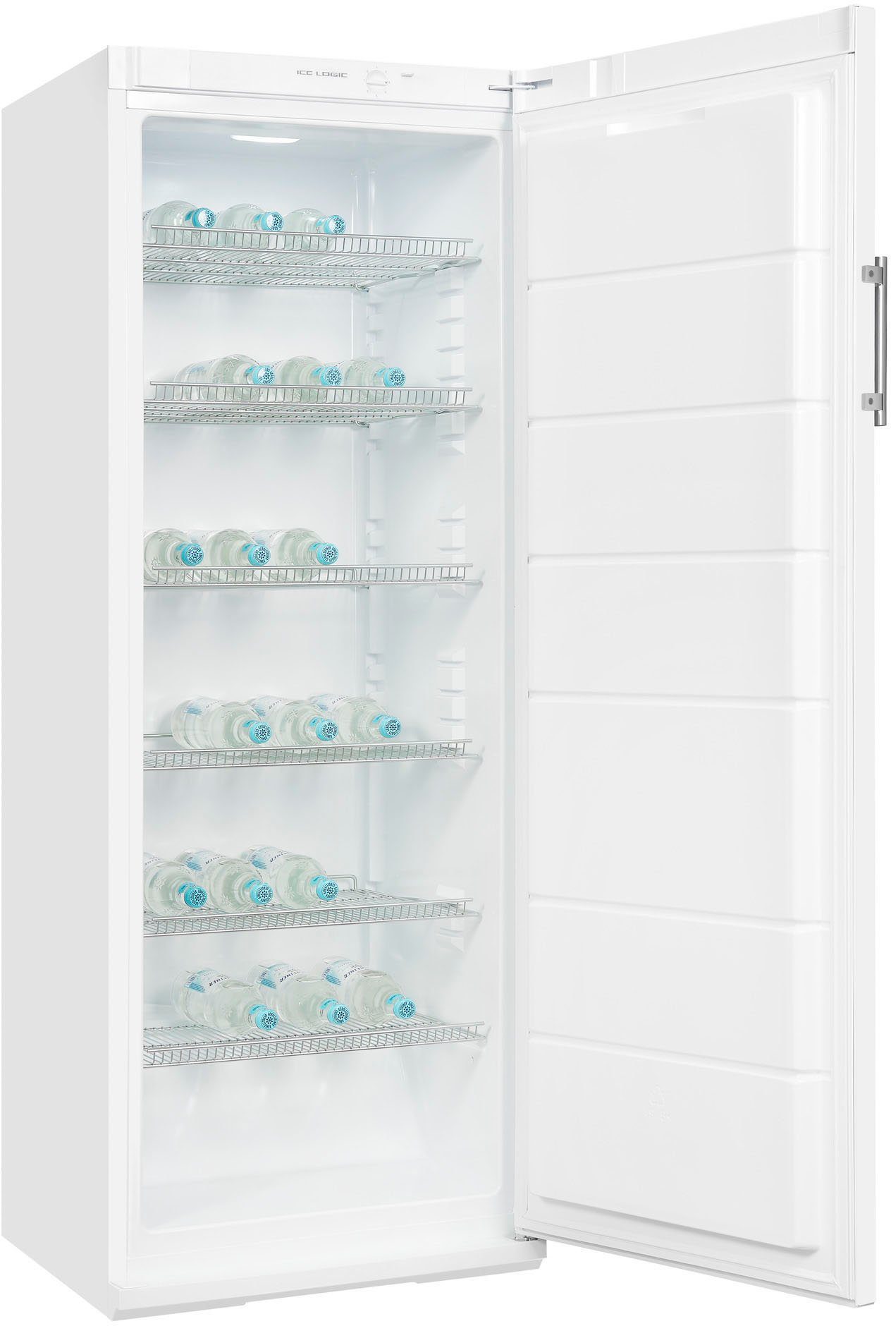 exquisit Getränkekühlschrank GKS31-V-H-280F weiss, 163 cm hoch, 60 cm breit