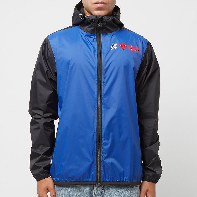 Comme des Garcons Play K-Way Full Zip Jacket blue/black