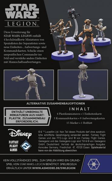 Star Wars: Legion - Spezialisten der Separatisten (Erw.)