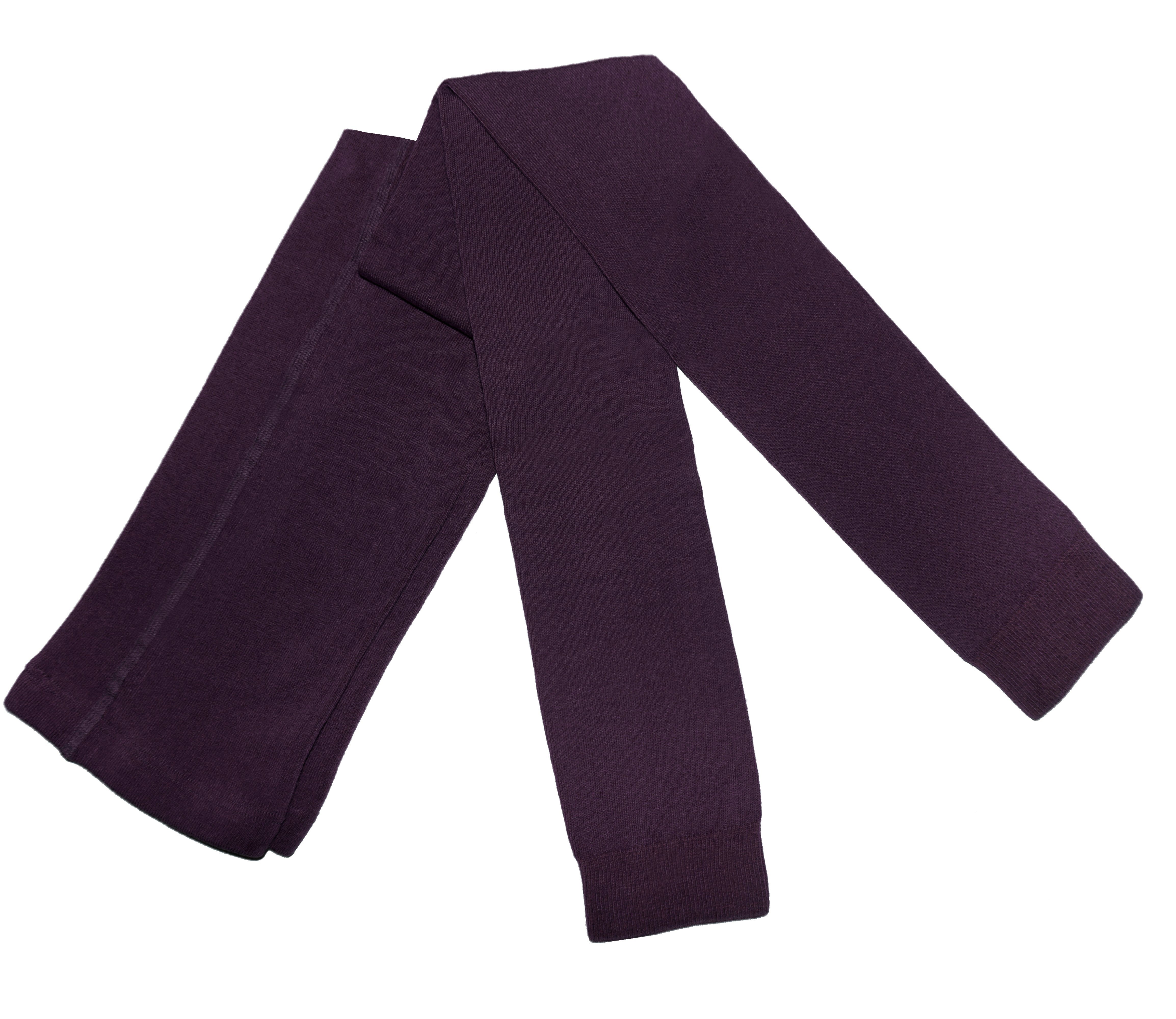WERI SPEZIALS Strumpfhersteller GmbH Leggings Damen Leggings >>Einfarbig: Lila<< aus Baumwolle