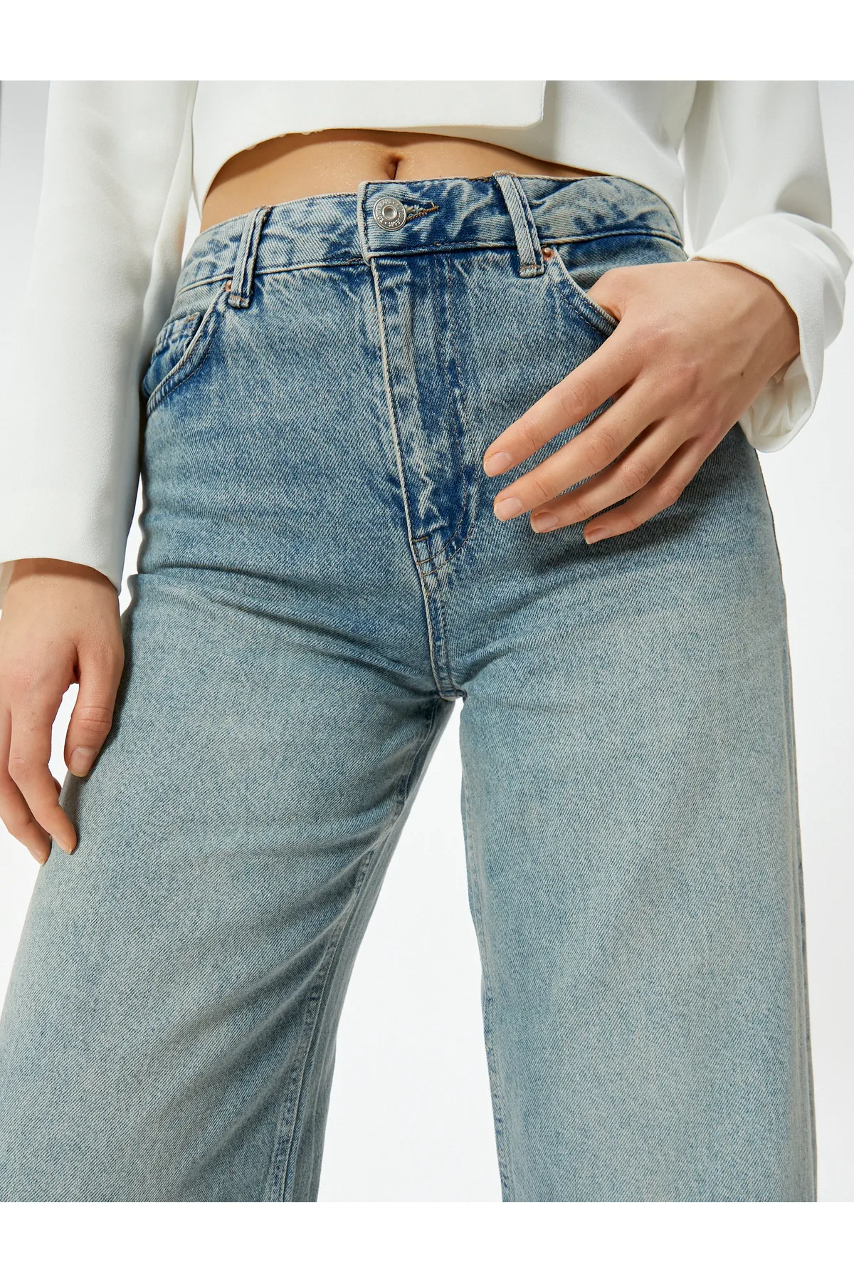 Koton  Jeans mit weitem Bein und normaler Taille - Bianca Wide Leg Jeans