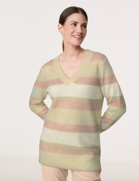 Longpullover mit Blockstreifen