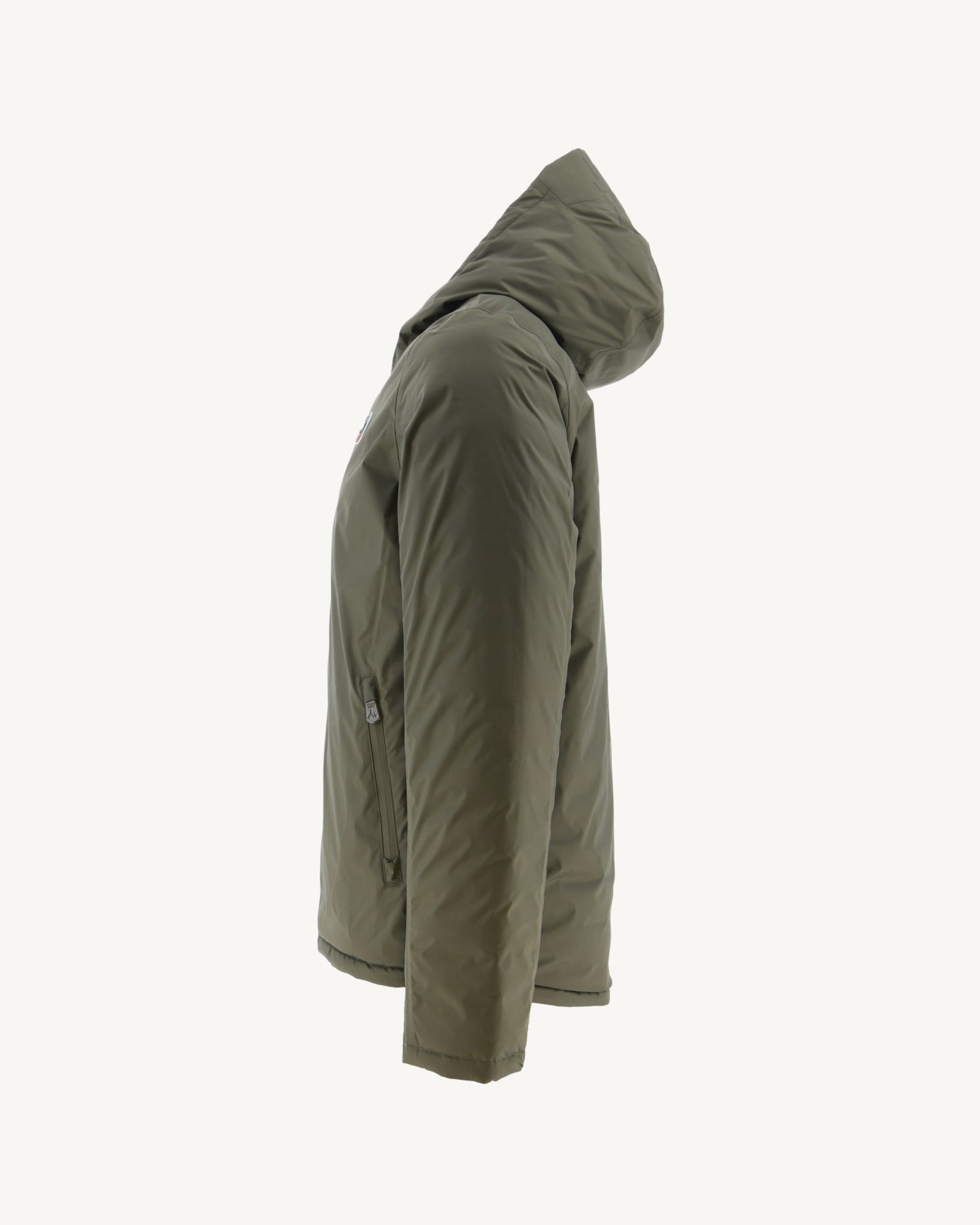 Doudoune réversible à capuche Army/Beige Bergen