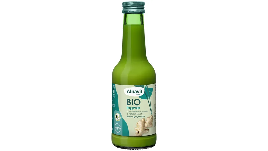 Alnavit Bio Ingwer Saft glutenfrei 200 ml