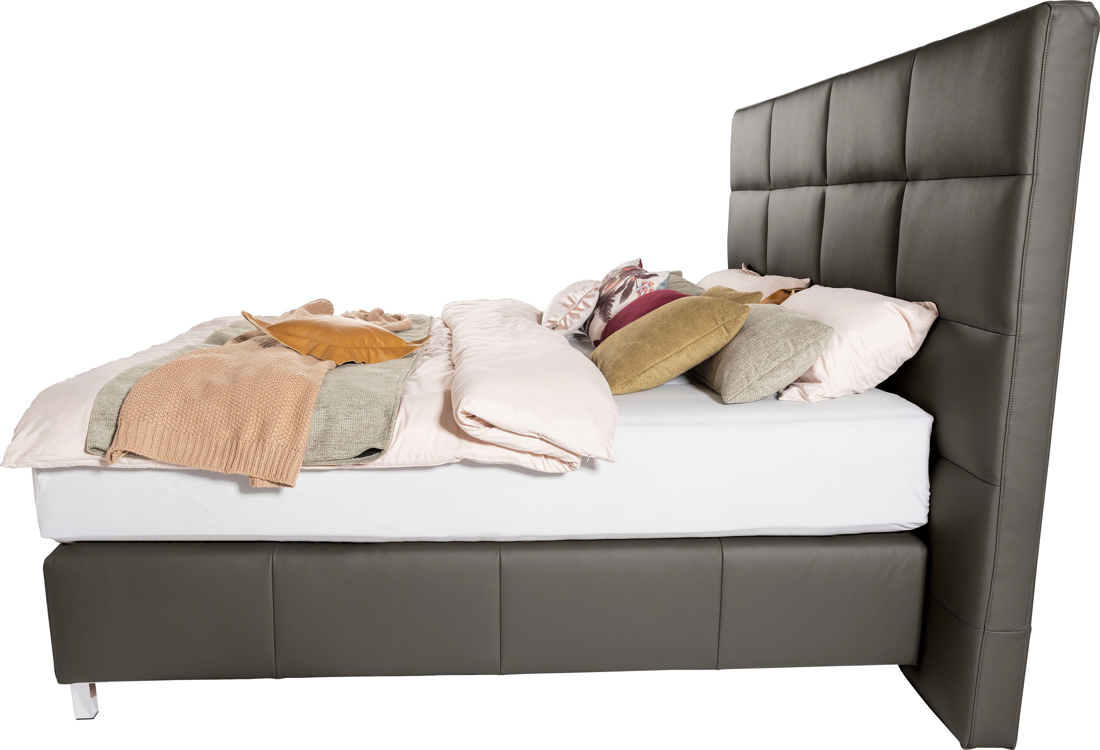 ADA premium Boxspringbett Paige, hohes Kopfteil, in unterschiedlichen Ausführungen erhältlich
