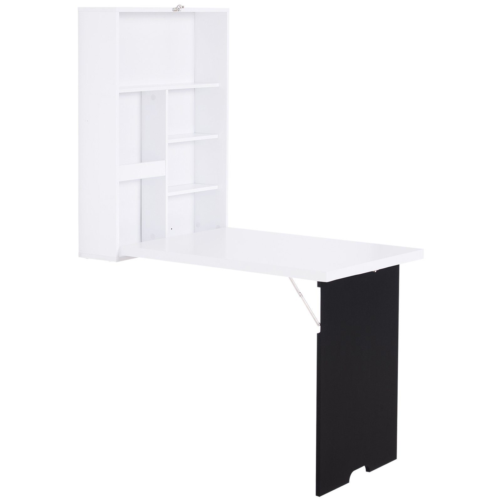 HOMCOM Klapptisch Klappschreibtisch mit Tafel