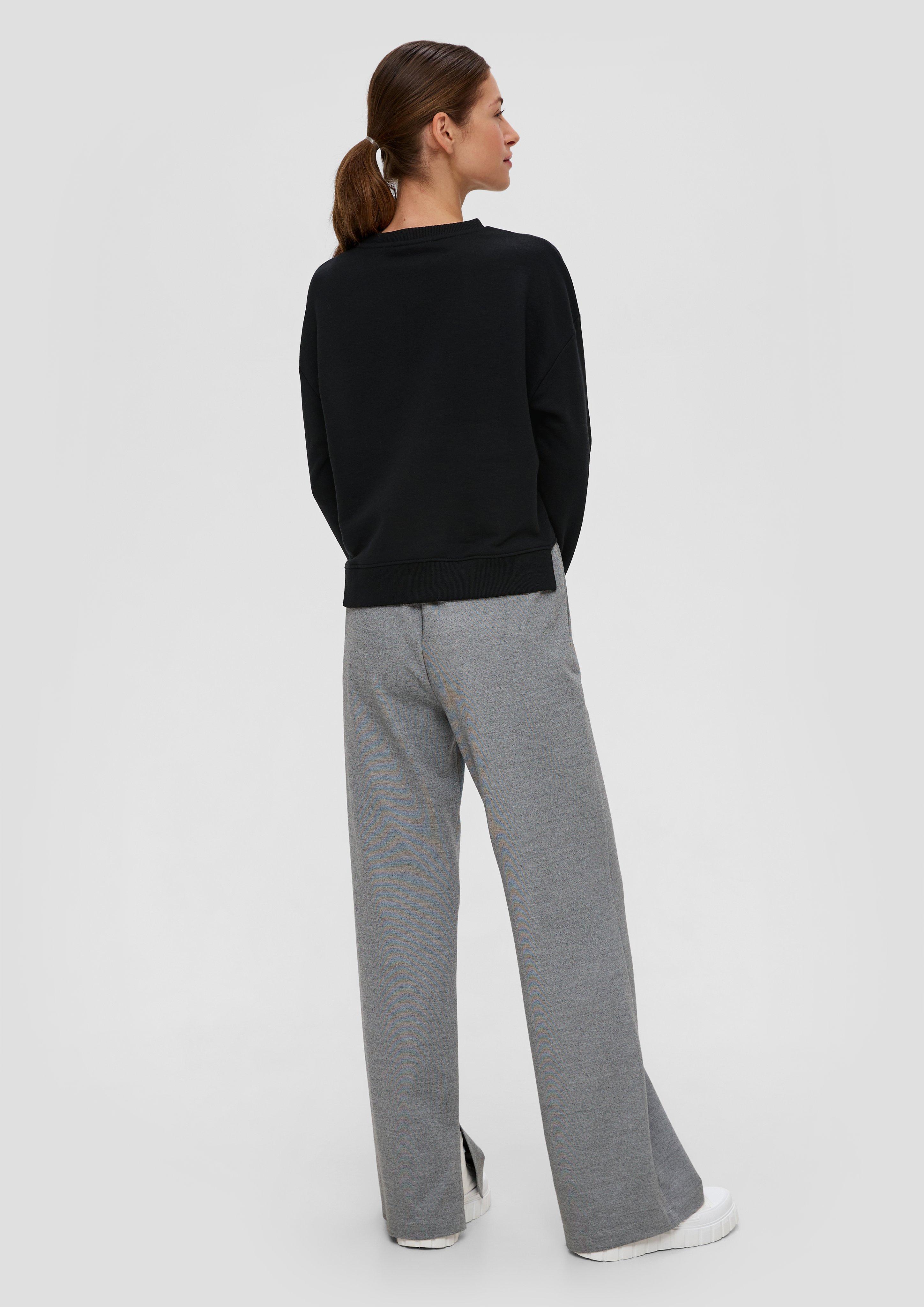 Sweatshirt mit seitlich offenem Saum  2138469-9999