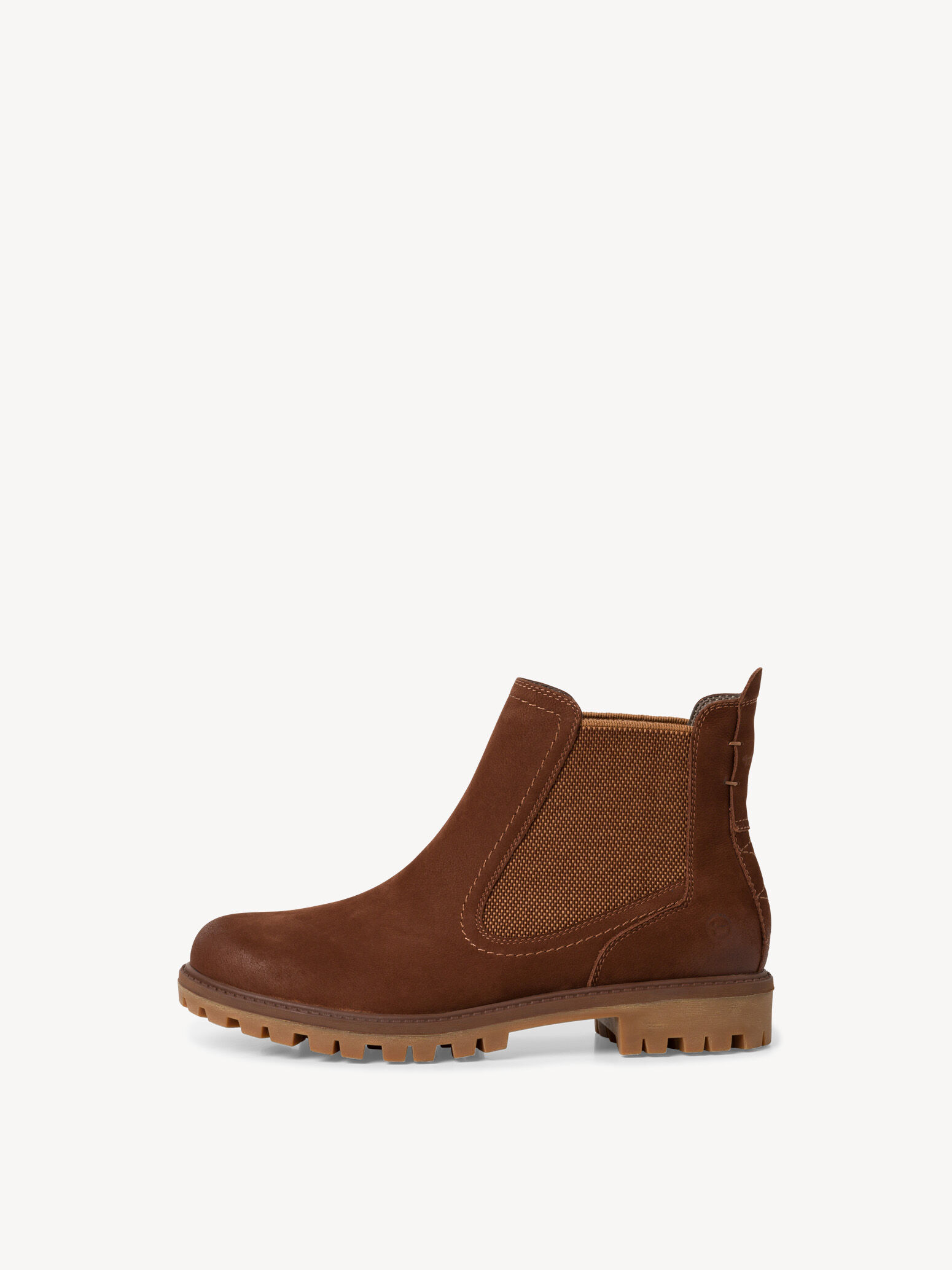 Bottine Chelsea en cuir - marron