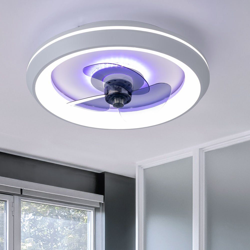 etc-shop Deckenventilator, Deckenventilator mit Licht Lampen mit Ventilator