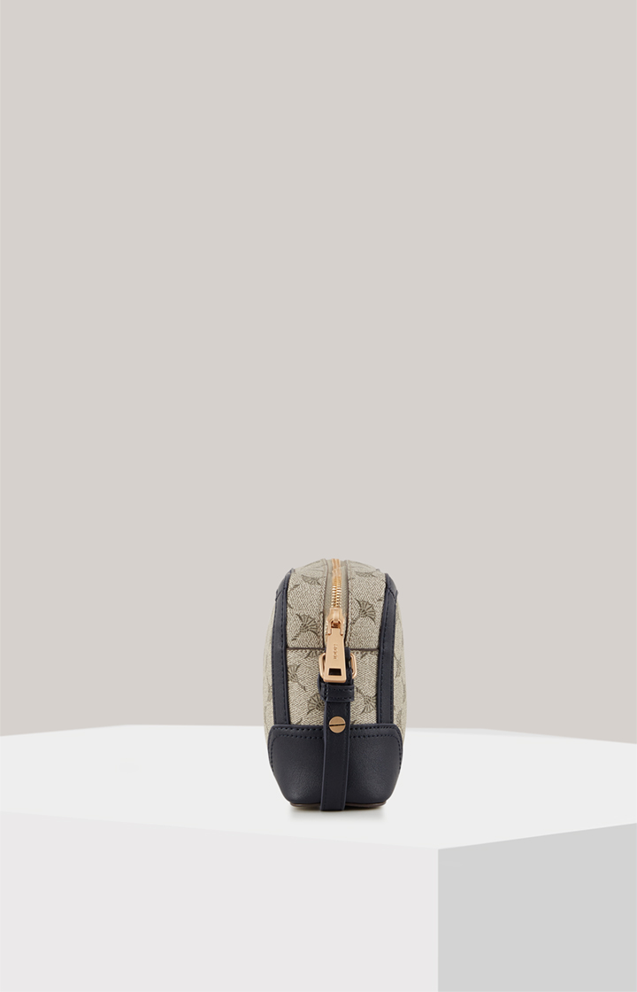 Schultertasche Mazzolino Edition Cloe in Beige/Blau