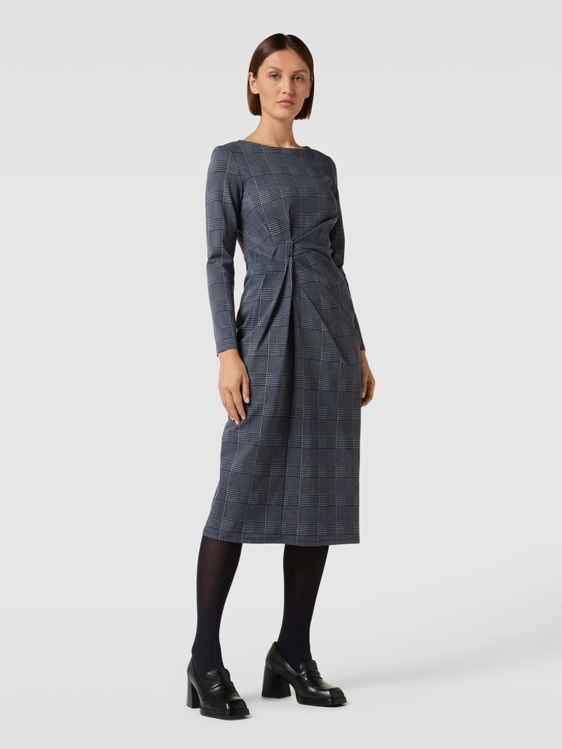 Midikleid mit Karomuster Modell 'OMBROSA' in blau