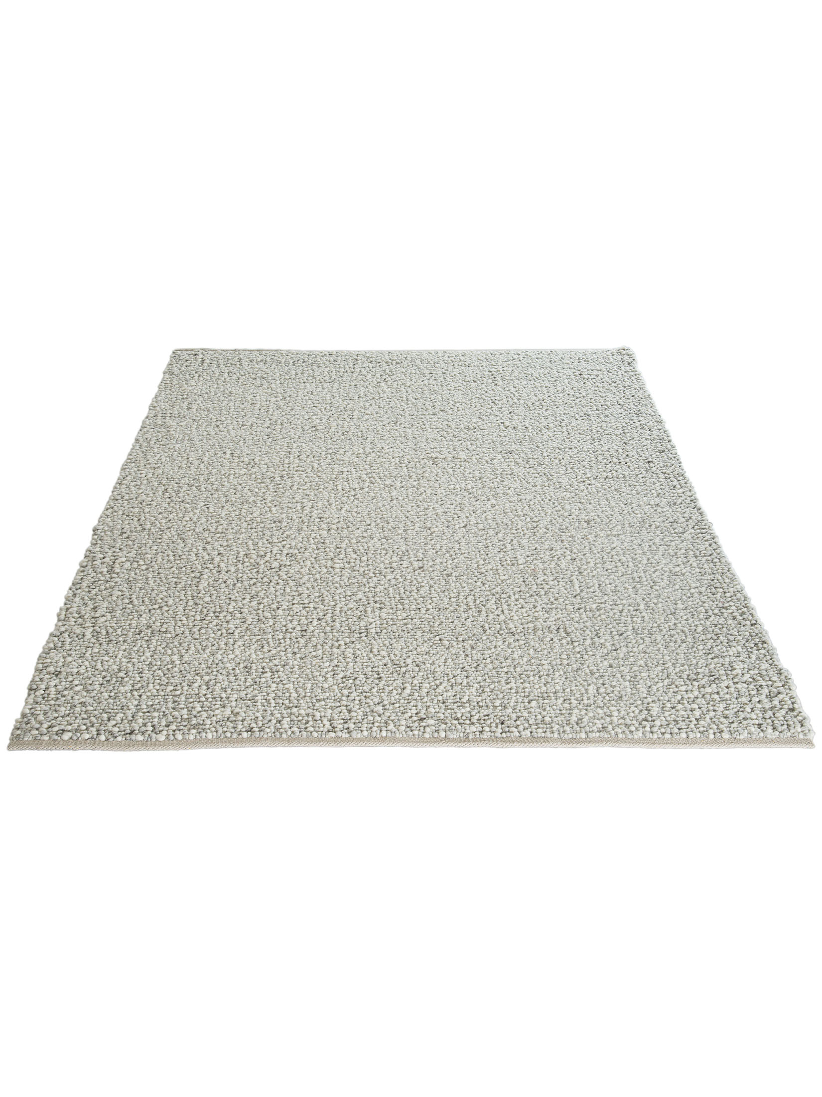 Solberga Woll-Teppich, Grey´n White
