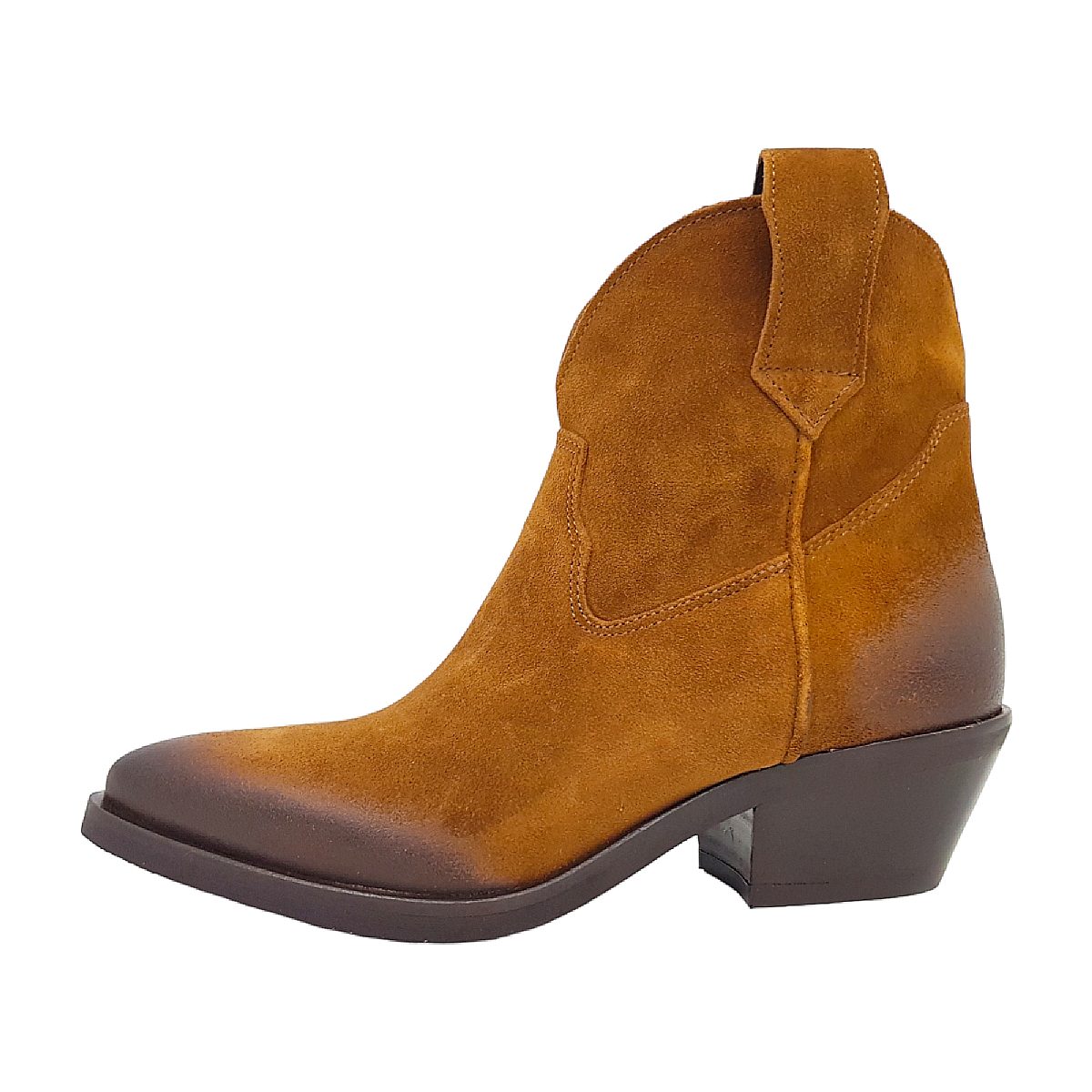 Lazamani Booties Western Low 55.103 - Ladies Braun Cognac
