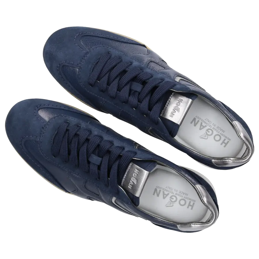 Hogan - Sneaker low OLYMPIA-Z Kalbsleder Veloursleder - blau
