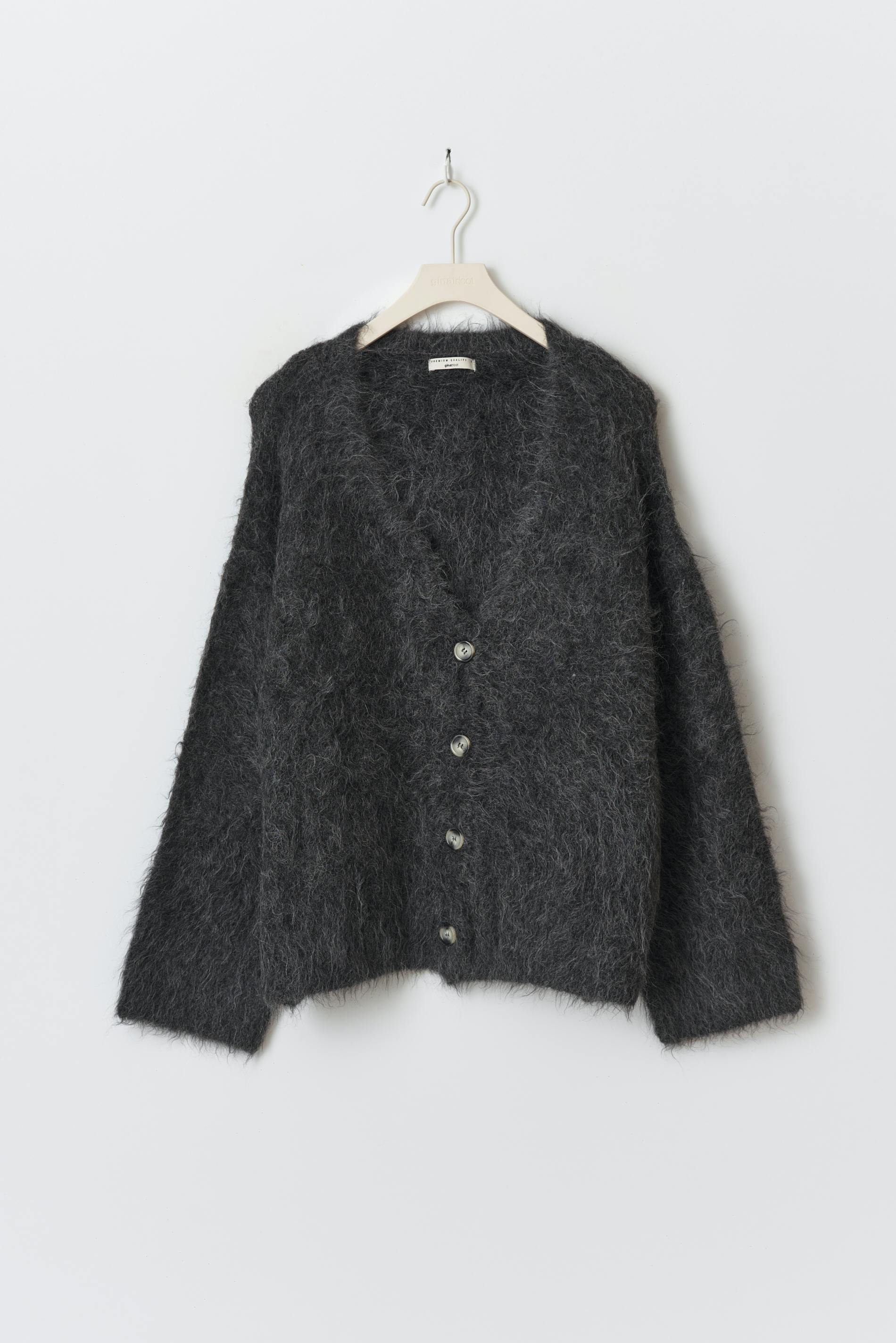 Knitted alpaca blend cardigan