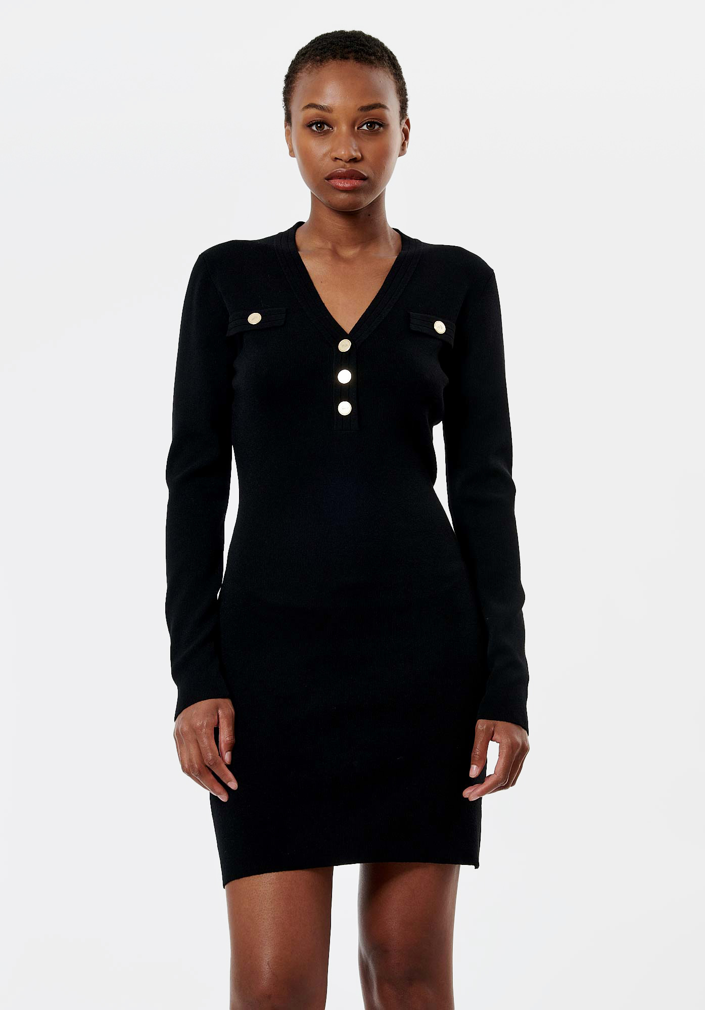 LOLA   Robe pull noir femme