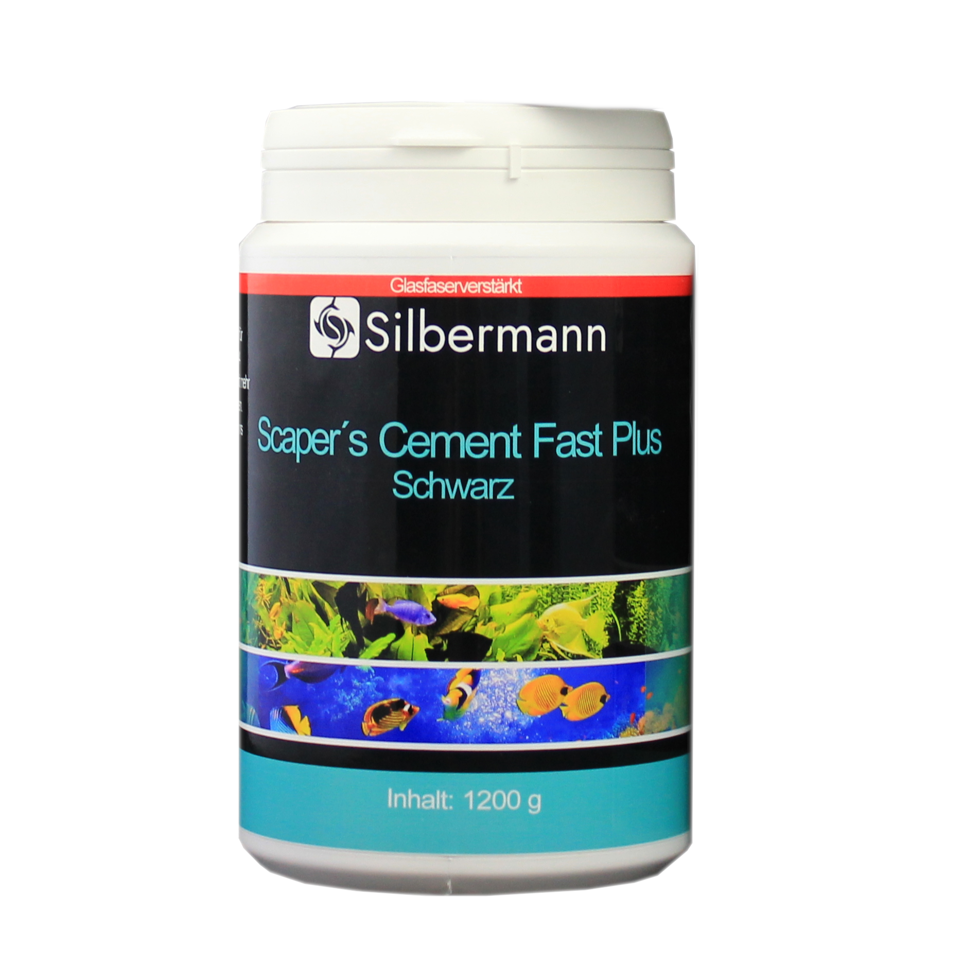 Silbermann Wasserpflege Silbermann Scaper's Cement Fast Plus Schwarz 1200 g