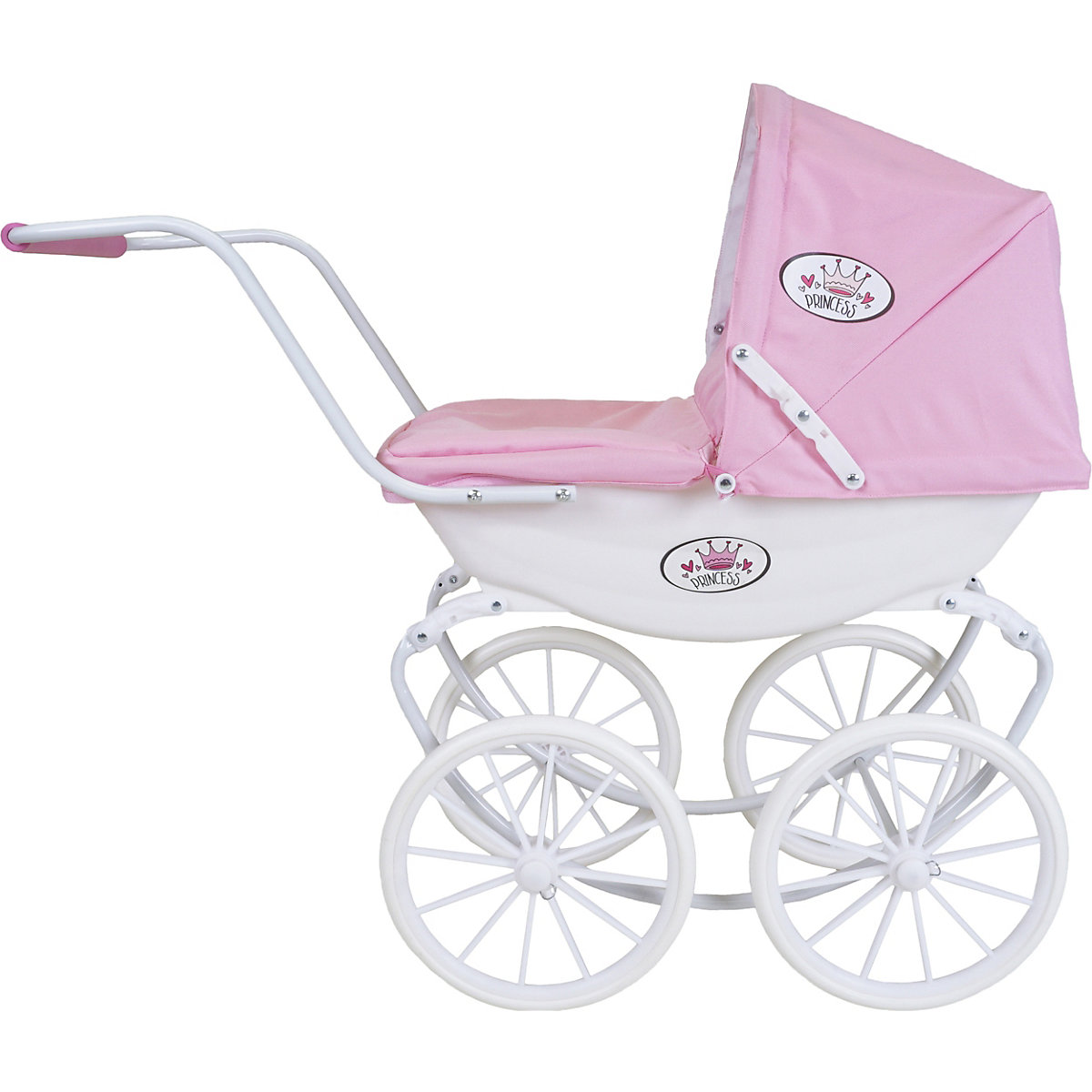 Puppenwagen Classic pram - rose/white/princess