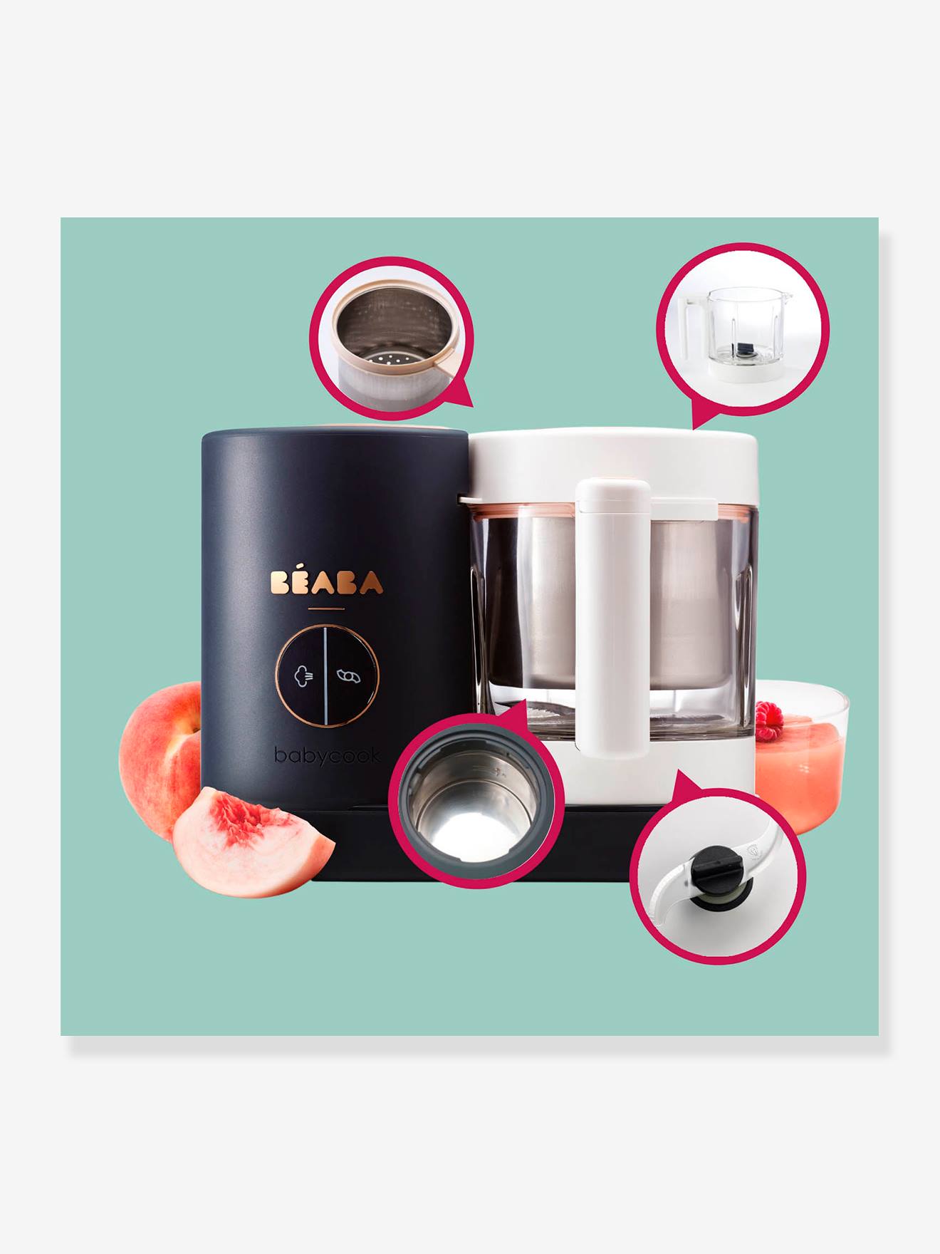 Beaba Babykostzubereiter Babycook NEO BEABA - dunkelblau/weiß