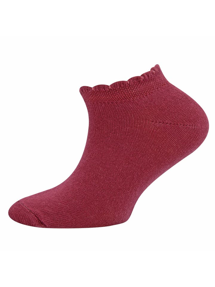 ewers 3er-Set Sneaker Socken 3er Pack Mäusezähnchenrand in flieder-sangria-latte günstig kaufen